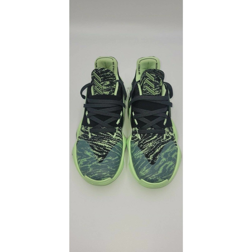 Adidas Harden Vol 4 Basketball Shoe Mens 7.5 Black Green Floor Model Free Ship